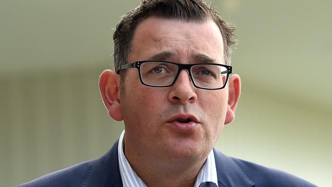 Premier Daniel Andrews has rubbished Peter Marshall’s claims. Picture: Nicole Garmston