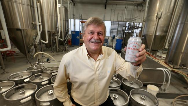 Chris Morris at Colonial Leisure Group’s Melbourne Brewery. David Geraghty/The Australian