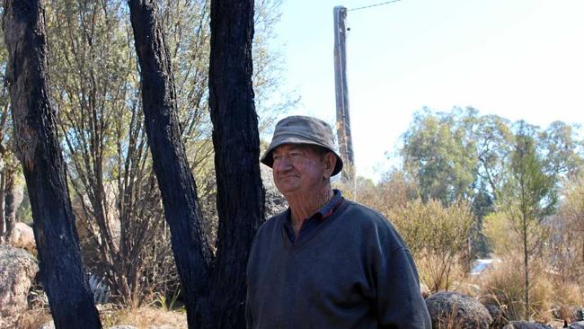 SAVED: Bill Lynam's property was within meters of being burned down. Picture: Liana Walker