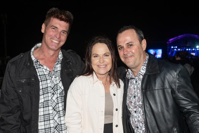 Chris and Julie Manera and Greg Dow at Legends on the Lawn at Harrup Park Country Club.Picture: Michaela Harlow