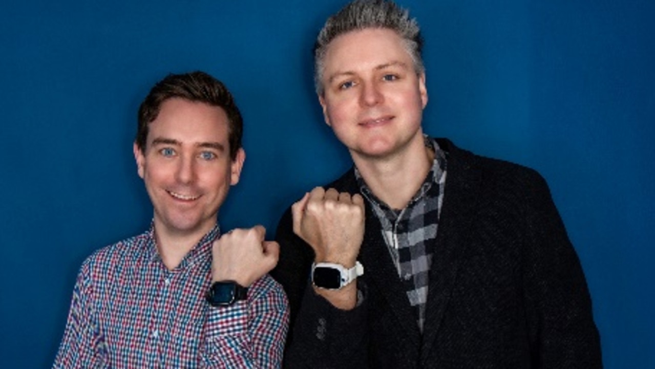 Aussie co-founders of Moochie, Ryan O’Neill and Adrian Lisle. Picture: Supplied