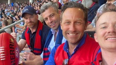 Hayden Burbank and Mark Babbage (both right) at the 2021 Grand Final in Perth.