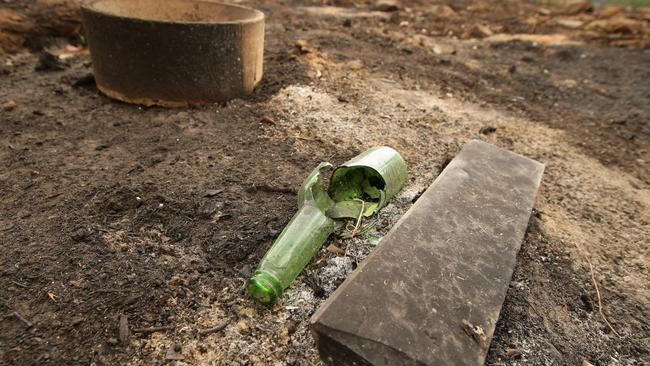 Sampson Flat resident Nigel believed the fire may have started by sunlight striking a broken bottle on his property, creating refraction similar to a magnifying glass.