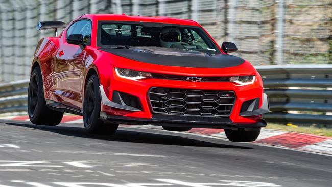 The ’bahn-storming Chevrolet Camaro ZL1 1LE will follow the Camaro SS in the second half of 2018. Picture: Supplied.