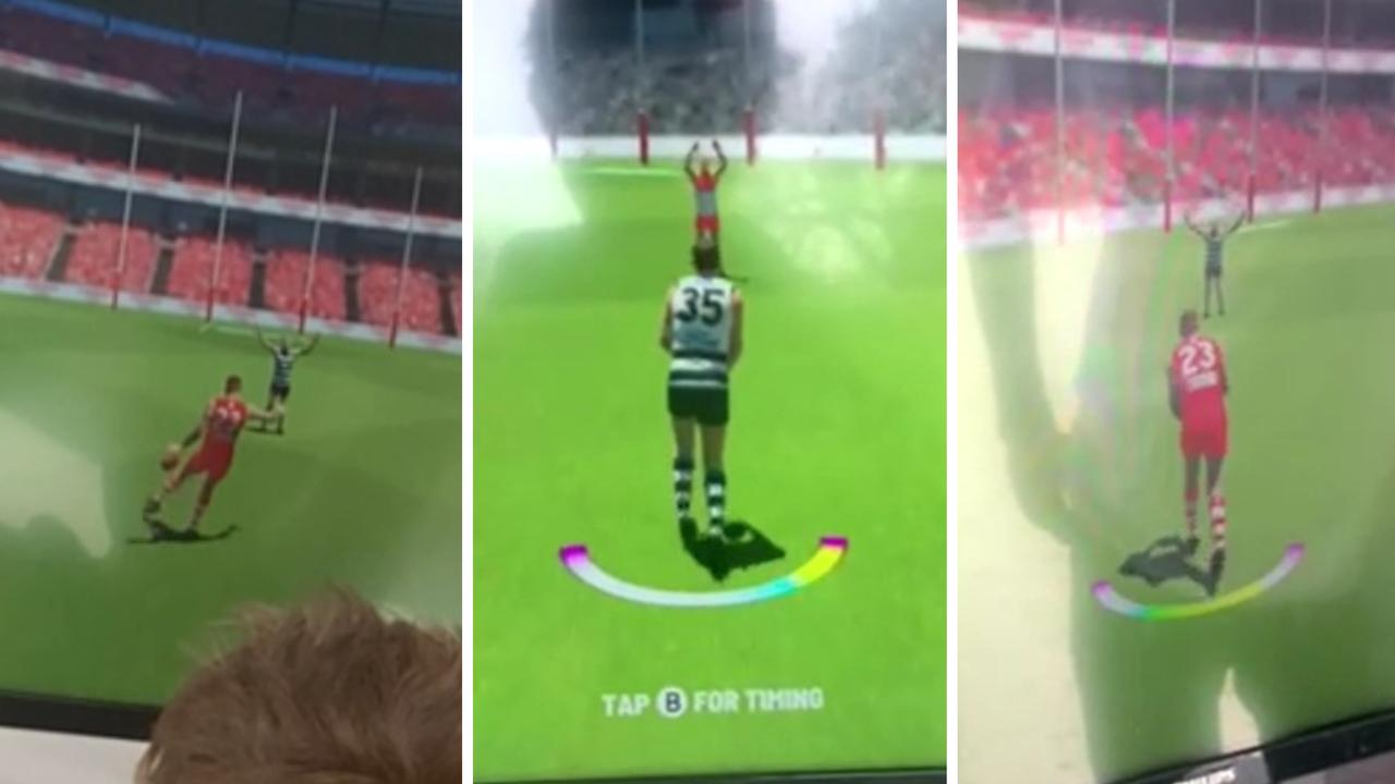 Footy fans are getting their first glimpse of the upcoming AFL video game.