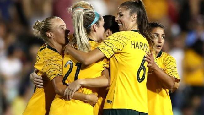 Hayley Raso grabbed the second for the Matildas in the second half.