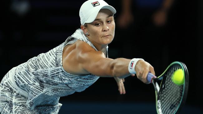 Ash Barty on her way to the Australian Open women’s title. Picture: Michael Klein