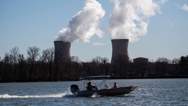 The Three Mile Island nuclear plant on the Susquehanna River south of Middletown, Pennsylvania. Picture: AFP