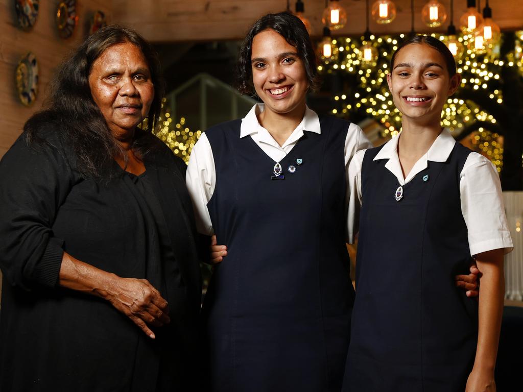DAILY TELEGRAPH 29TH NOVEMBER 2023
Pictured at a graduation ceremony held at Ovolo Hotel in  Woolloomooloo is Patricia Georgetown, grandma to sisters Natayleah Georgetown and Cyndell McDonald Georgetown.
Natayleah Georgetown is the first in her family to graduate high school and was helped by the Woolloomooloo Police Community Scholarship Foundation.
Picture: Richard Dobson