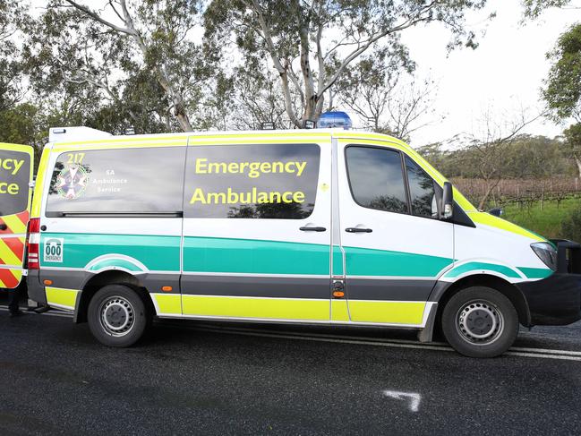 A generic image of an ambulance at a serious car accident on Kangarilla Road near McLaren Flat early this afternoon. Emergency services are in attendance. 15/07/15  Picture: Stephen Laffer