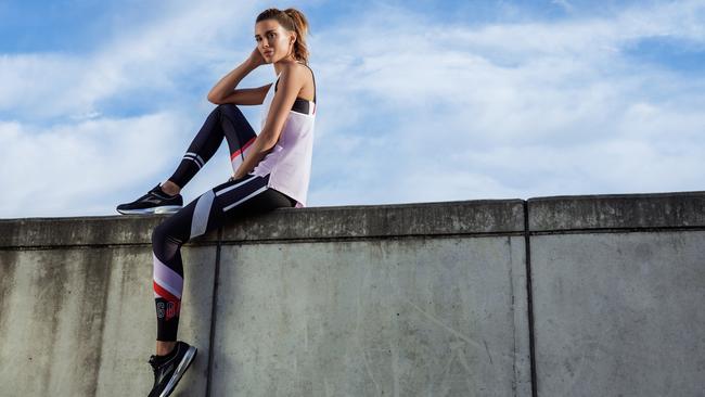 Rebecca Judd models clothing from her Jaggad line.