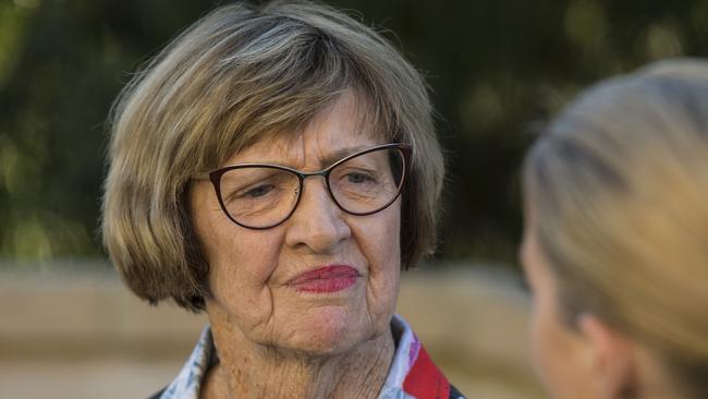 Margaret Court outside her home in City Beach, Perth.