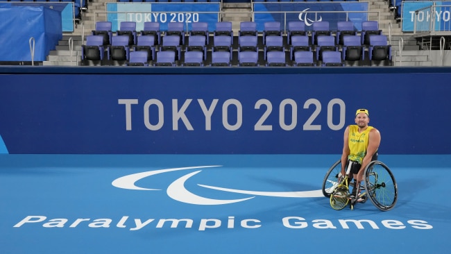 Dylan Alcott will play Vink again in the final of the men's quad wheelchair doubles for a gold medal. Picture: Yuichi Yamazaki/Getty Images for International Paralympic Committee