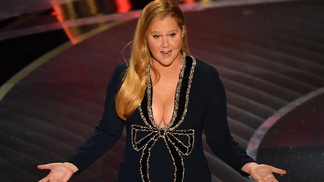 US actress and comedian Amy Schumer speaks onstage during the 94th Oscars at the Dolby Theatre. (Photo by Robyn Beck / AFP)