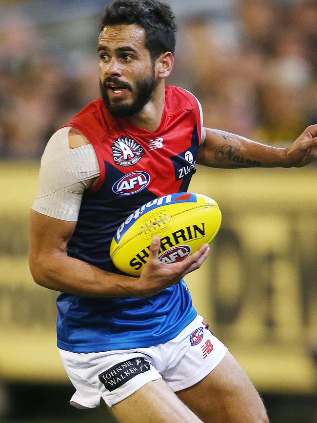 Jeff Garlett seems to have fallen out of favour at Melbourne. Picture: Michael Klein.