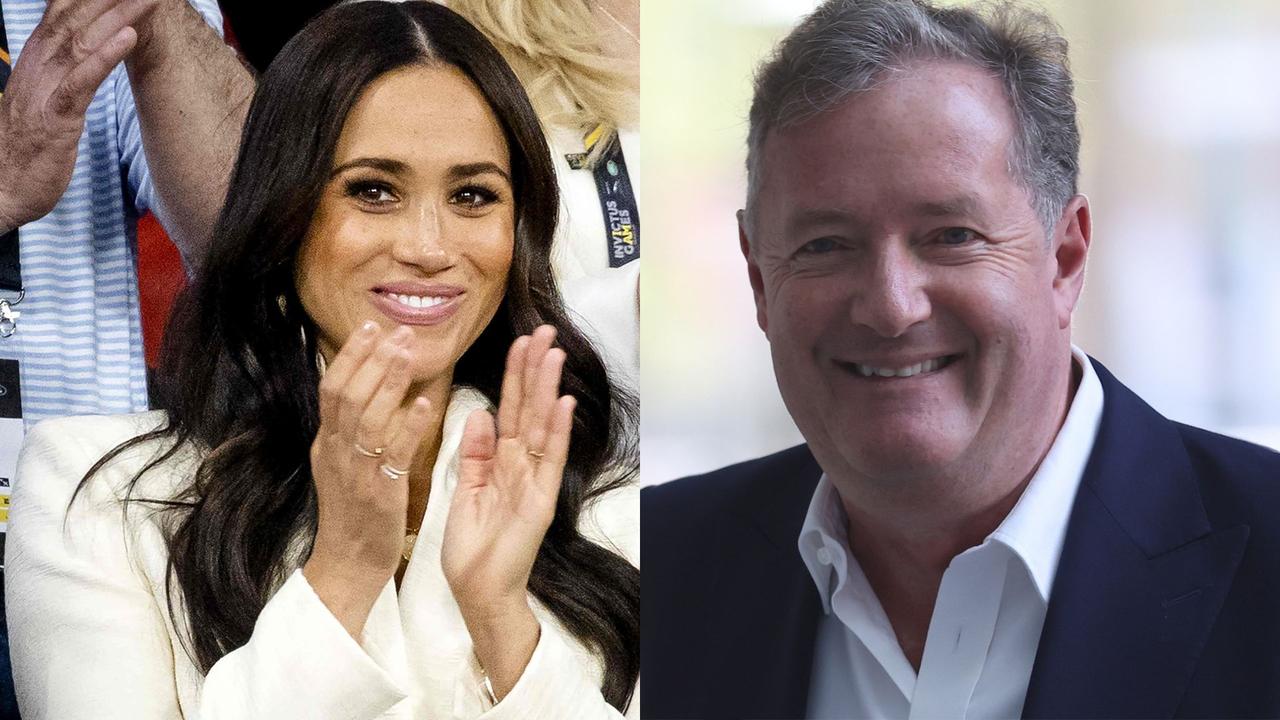 Controversial UK TV presenter Piers Morgan has savaged Meghan Markle after her animated series was dumped by Netflix. Pictures: AFP/Getty Images