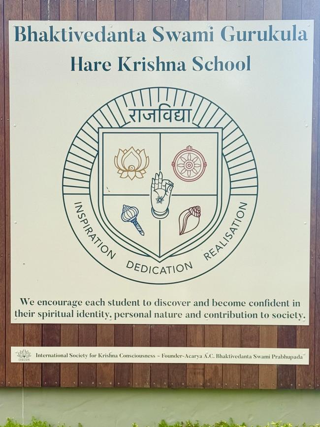 Bhaktivedanta Swami Gurukula School’s logo. Picture: Supplied