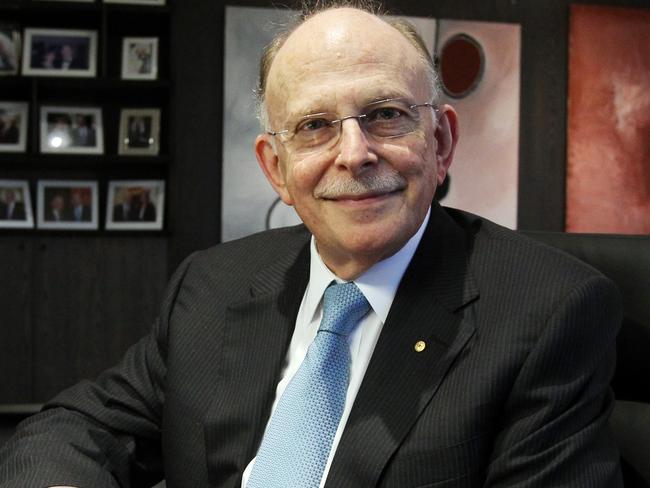 Mark Leibler is the head of an Israeli Lobby Group, pictured in his Melbourne office.