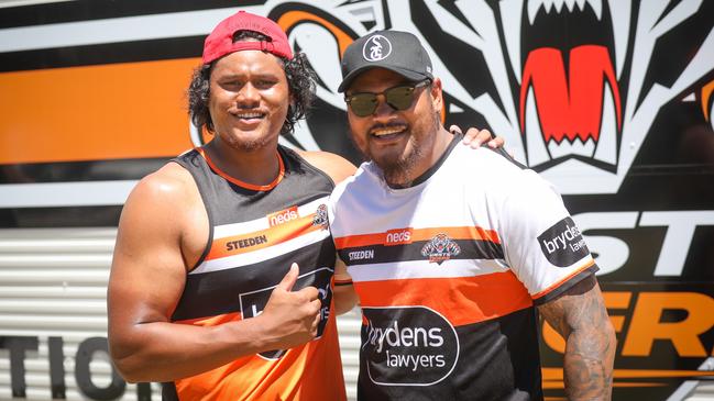 Brothers Luciano and Joey Leilua will pack a punch for the Wests Tigers in season 2021.