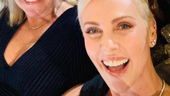 Charlize Theron's star-studded Oscars selfie.