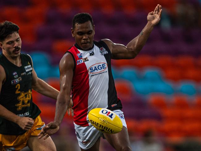 Roy George in the St Mary's vs Southern Districts 2023-24 NTFL men's prelim final. Picture: Pema Tamang Pakhrin