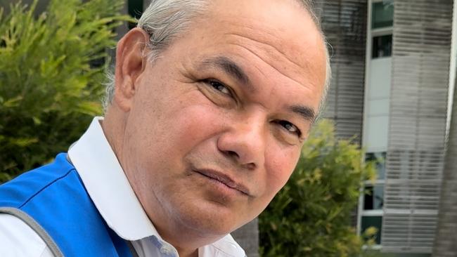 Mayor Tom Tate at the Evandale polling booth on election day 2024. Picture: Andrew Potts