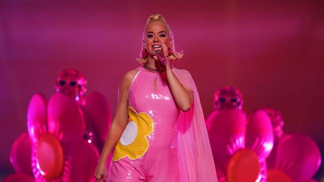 Katy Perry delighted fans last night. Picture: AAP Image/Scott Barbour