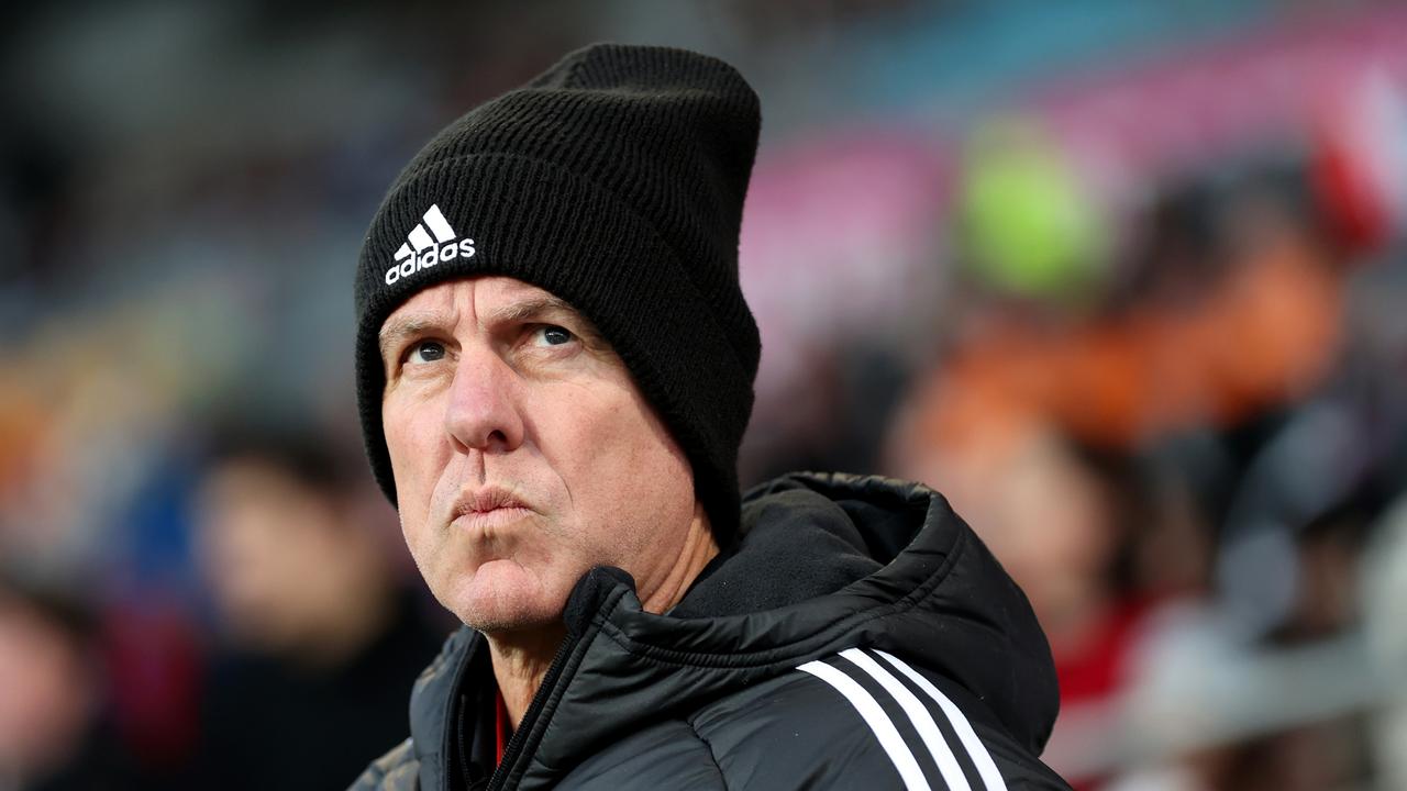 DUNEDIN, NEW ZEALAND – JULY 21: Alen Stajcic of Philippines looks o during the FIFA Women's World Cup Australia &amp; New Zealand 2023 Group A match between Philippines and Switzerland at Dunedin Stadium on July 21, 2023 in Dunedin, New Zealand. (Photo by Lars Baron/Getty Images)