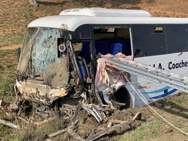 Mr Ah Kee said they had to break the window to bring everyone out. Picture: NSW Ambulance