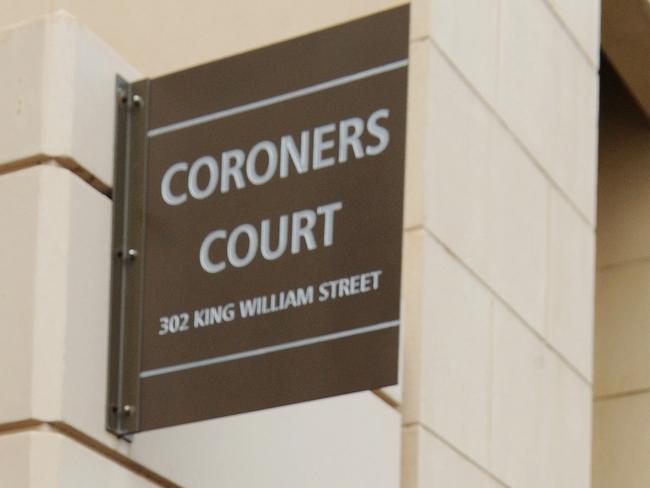 Adelaide Coroners court sign .