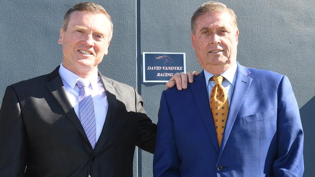 A-team: Alan Thomas (right) will work for trainer David Vandyke. Picture: Grant Peters, Trackside Photography