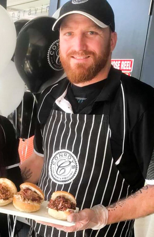 Rochedale butcher Nathan Ross Conroy, 34, owner of Paddington shop Conroy's Fine Meat &amp; Poultry. Picture: Facebook