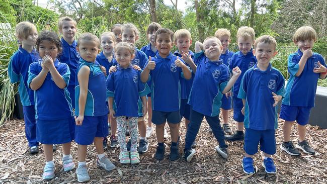 Prep students at Holland Parks' Seville Rd State School celebrate their first year