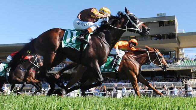 Terravista (orange) edges out El Roca to win the Liverpool City Cup. Picture: Simon Bullard