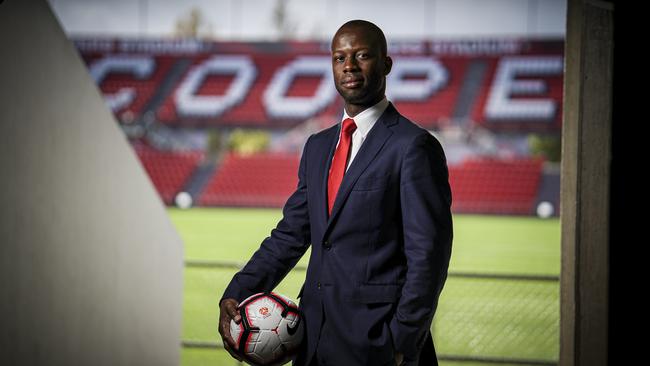 Adelaide United football director Bruce Djite: Picture AAP/MIKE BURTON