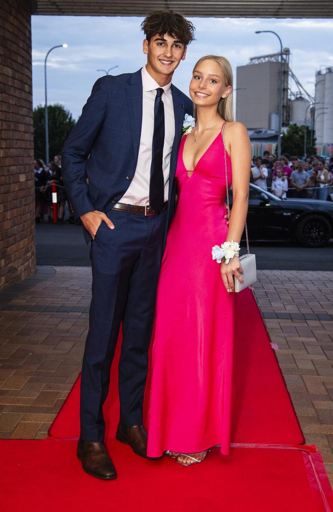 Angus Clews and Alice Baulch at Toowoomba Grammar School formal at Rumours International, Wednesday, November 15, 2023. Picture: Kevin Farmer