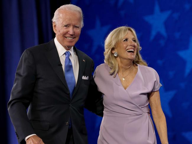 Joe Biden and his wife, Jill who plans to continue teaching.