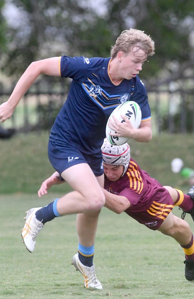 Round 4 of the Townsville Blackhawks Schoolboy Trophy. Ryan Catholic College against Southern Cross Catholic College at Ryan Catholic College. Picture: Evan Morgan