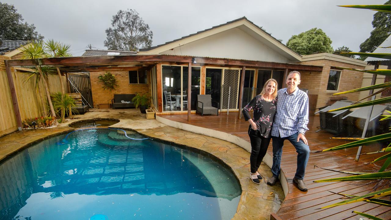 Greg and Danielle Clarke sold their Melbourne house to move to Queensland last year as Victorians endured one of the world’s toughest COVID lockdowns. Picture: Jay Town