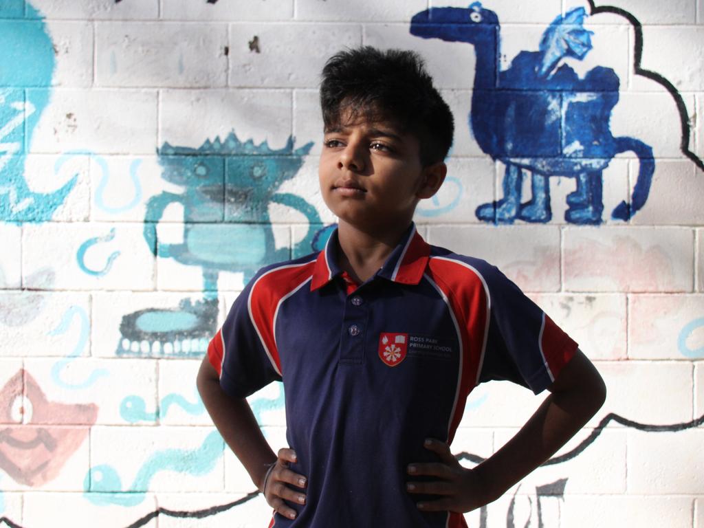 Ross Park Primary School student Rivin Perera. Picture: Gera Kazakov