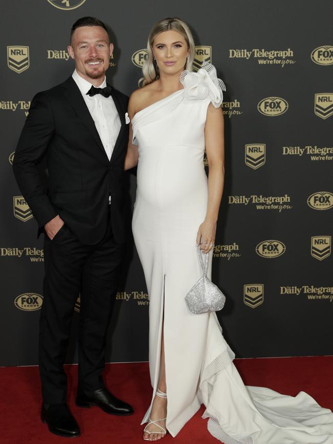 Damien Cook and wife Courtney Cook.