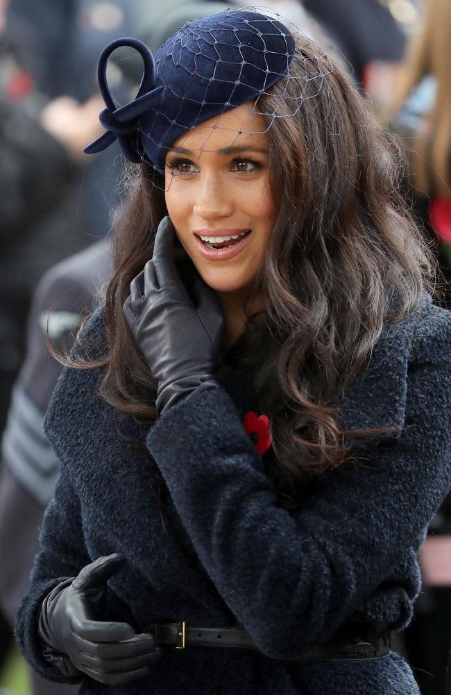 Meghan, Duchess of Sussex, in full royal mode at Westminster Abbey on November 7. Picture: Getty Images