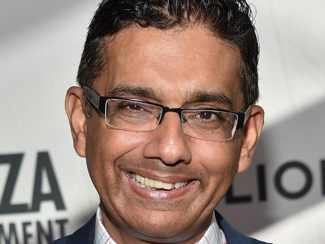 Writer/director Dinesh D'Souza was pardoned by Donald Trump. Picture: AFP