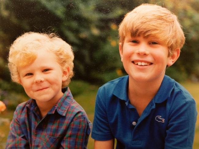 Jack and brother Tom in their younger days. Picture: Supplied