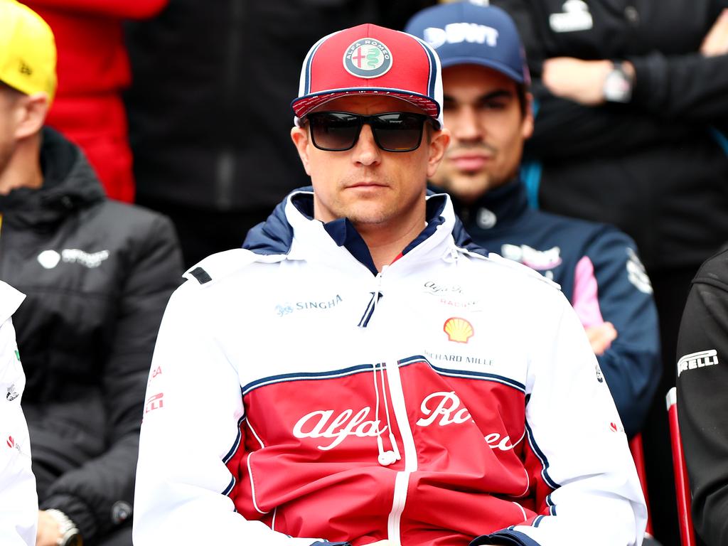 Kimi Raikkonen could be asleep behind those glasses.