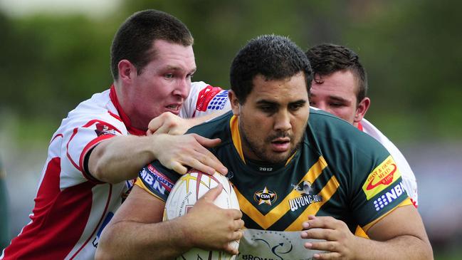 Te Whata playing for Wyong back in 2014.