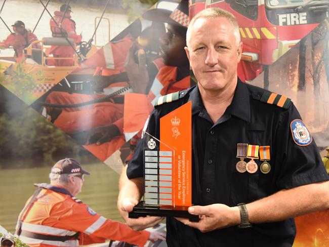 Lee Webb received Emergency Services Employee or Volunteer of the Year Administrator Award. Picture: Sam Lowe