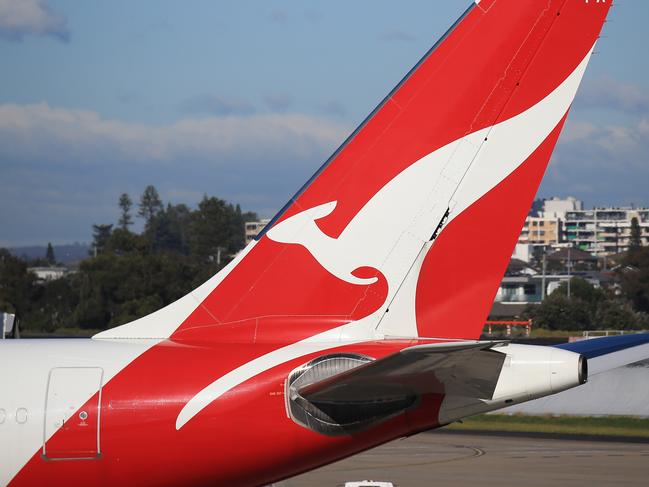 SYDNEY, AUSTRALIA - NewsWire Photos AUGUST 03, 2021 - A Qantas plane on the tarmac at Sydney Airport.Picture: NCA NewsWire / Christian Gilles