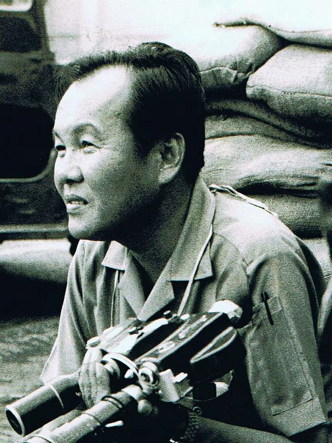 Phua taking shelter in South Vietnam in 1972. Picture: National Museum of Singapore