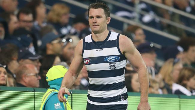 Patrick Dangerfield will miss this week’s clash with Gold Coast. Picture: Michael Klein